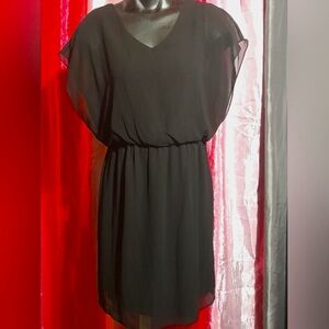 "Sweet Storm" tank dress w/sheer overlay